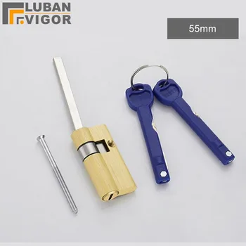 

Universal fingerprint lock cylinder,brass material,C-Class lock core ,with 2keys,for Automatic smart/password lock ,Flat bar