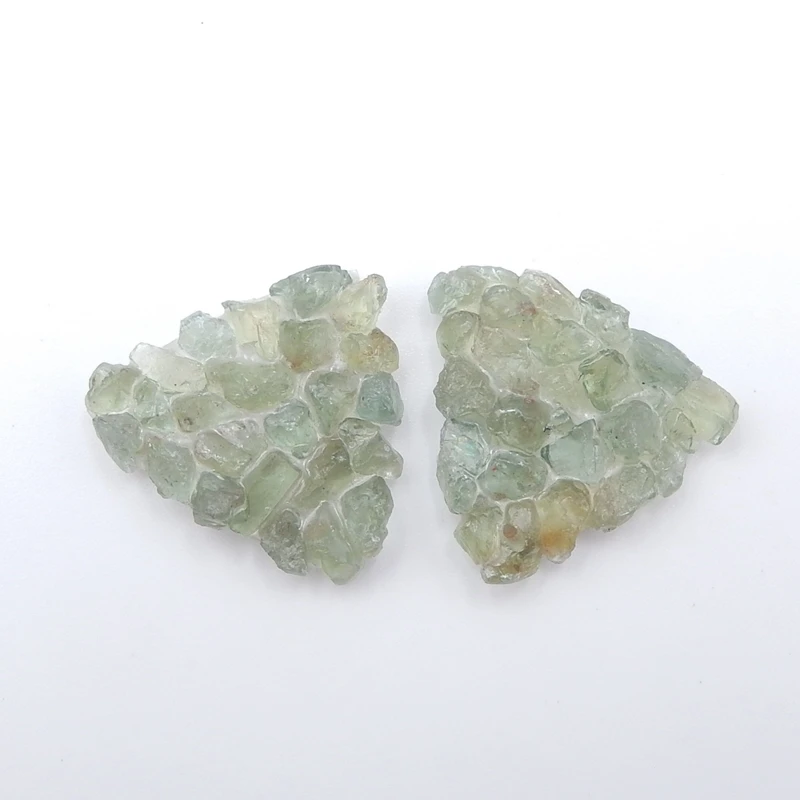 Натуральный драгоценный камень ракушка с зеленым кианитом Интарсия Модные