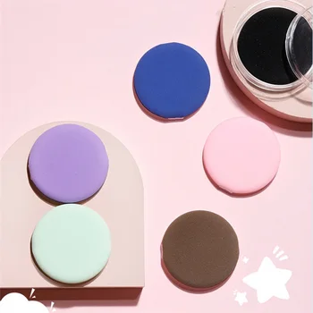 3pcs/pack Round Makeup Air Cushion Puff Sponge Non-latex Dry Wet Dual Use Concealer Liquid Foundation BB/CC Cream Make up tool