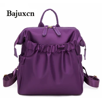 

Brand luxury ladies backpack designer design personalized student bag Oxford cloth waterproof multifunctional travel bag purple