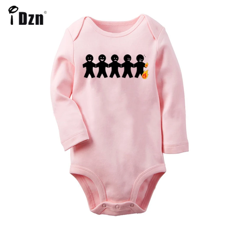 5 Burning Man Funny The Evolution of Biker Motorbike Bike Black Newborn Baby Outfits Long Sleeve Jumpsuit 100% Cotton |