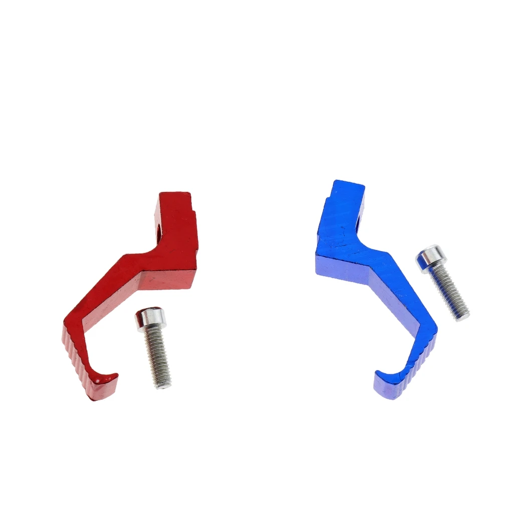 Helmet Holder Hook - 2 Pieces Hat Wall Display Rack Hanger with Mounting Screws Blue+Red