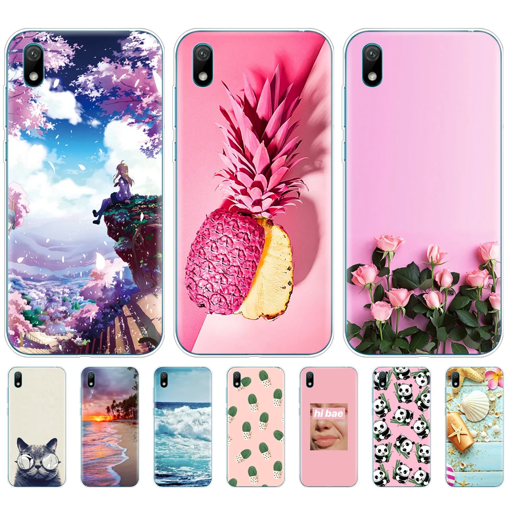 

For Huawei y5 2019 Case bumper Silicone TPU back Cover Soft Phone case For Huawei Y5 2019 protective coque bumper 5.71 inch