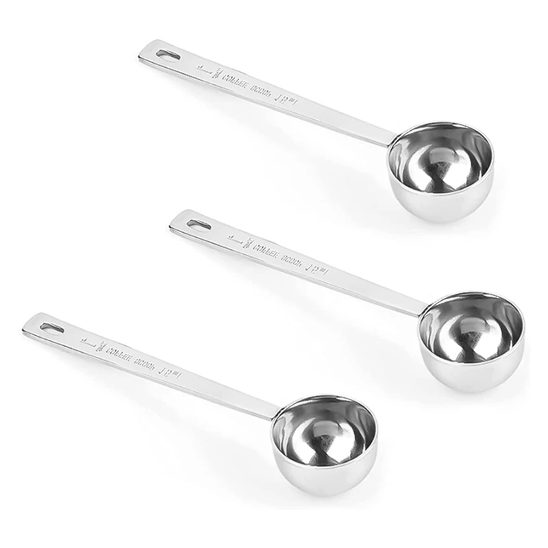 Stainless Steel Coffee Spoon Long Handle Measuring Metal 1 Tablespoon 3 Piece Set | Дом и сад