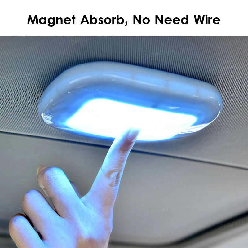 Car Interior Reading Light Auto USB Charging Roof Magnet Auto Day Light Trunk Drl Square Dome Vehicle Indoor Ceiling Lamp (2)