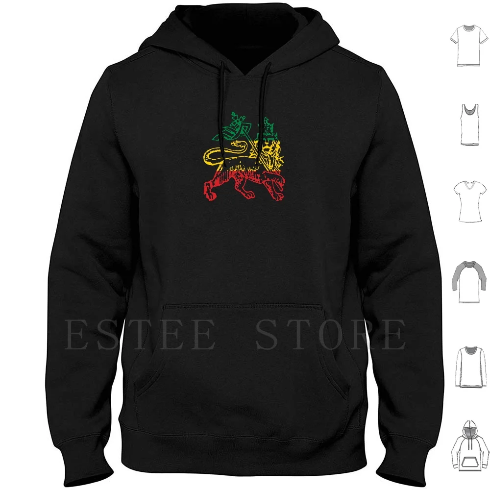Bandiera Del Leone Di Giudea Etiopia Re Selassie Rasta Felpe Con Cappuccio Rasta Reggae Bandiera Del Leone Di Israele Canapa One Love King