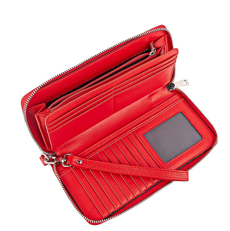 New Design Fashion Multifunctional Women's Wallet Genuine Leather Zip Around Clutch Large Travel Purse Female Long Wallet 593-50 New Design Fashion Multifunctional Women's Wallet Genuine Leather Zip Around Clutch Large Travel Purse Female Long Wallet 593-50
