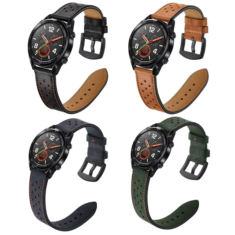 Ремешок для huawei Watch GT ремешок для часов кожаные умные часы браслет для huawei часы GT аксессуары