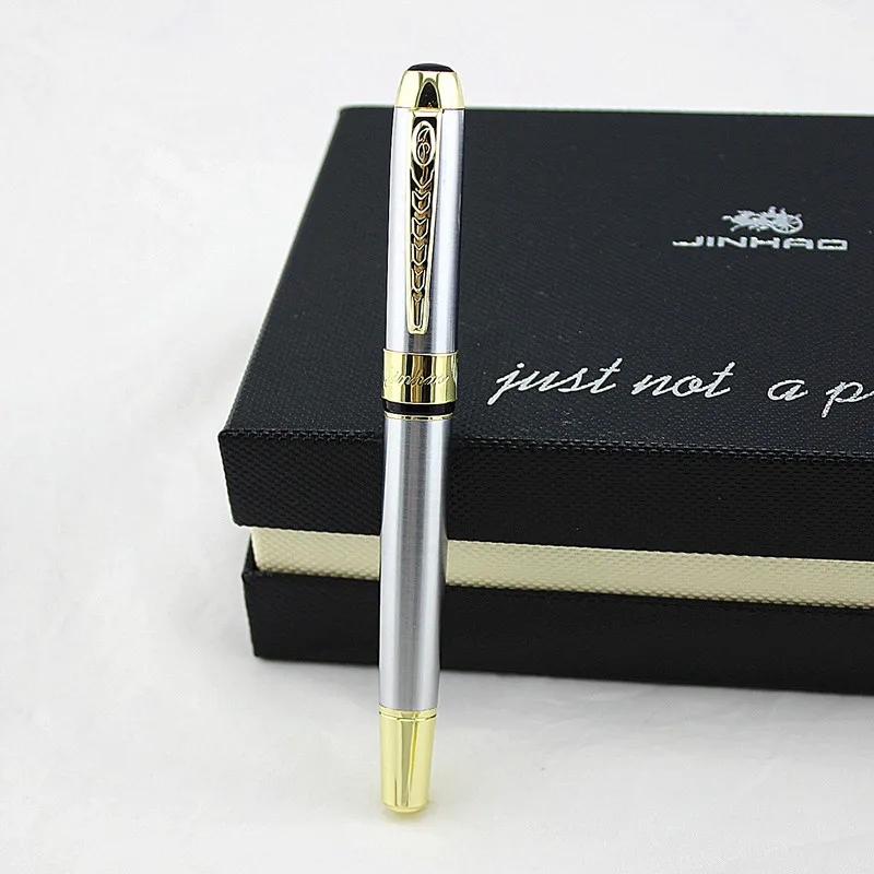 JINHAO 250 перьевая ручка полностью Роскошная подарочная из нержавеющей стали
