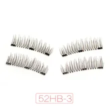 Genailish магнитные ресницы ручной работы магнитные накладные ресницы 3D накладные ресницы 4 шт/1 cilios-52HB-3