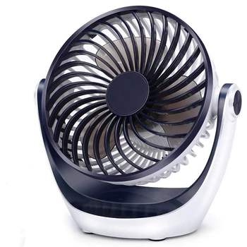 

Desk Fan Small Table Fan With Strong Airflow Ultra Quiet Portable Fan Speed Adjustable Head 360°Rotatable Mini Personal Fan