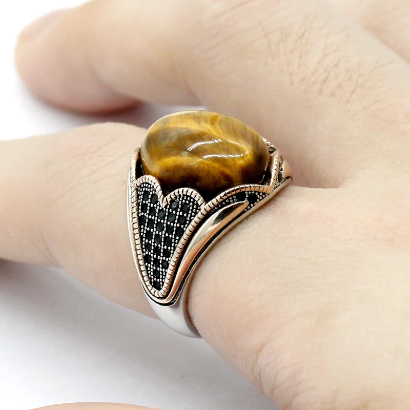 925 Sterling Silver Ring Turkey Sterling Silver Turks Ring Men