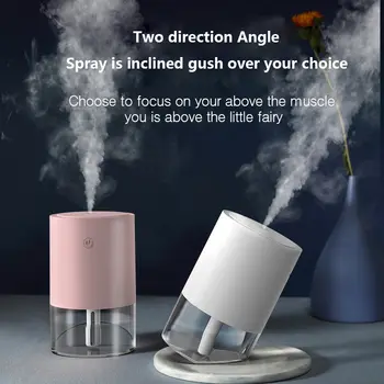 

ELOOLE 390ML Ultrasonic Air Humidifier Aroma Essential Oil Diffuser for Home Car USB Fogger Mist Maker Purifier with LED Lamp