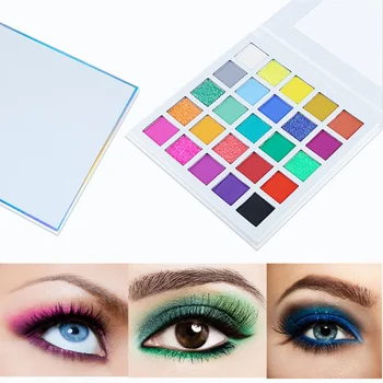 

25 Color Glitter Eyeshadow Colorful Pigment Eye Shadow Palette Waterproof Shimmer Cosmetics Makeup
