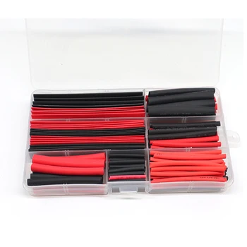 

150PCS 2:1 Shrinkage Solder Sleeve Heat Shrink Tube Set Braided Cables Wire Protective Insulating Bush With Plastic Case