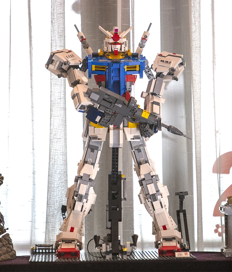 MOC супер робот войны Mecha Gundam Technic 3500 шт модель RX78-2 с фиксированным кронштейном строительный блок кирпичи рождественские игрушки