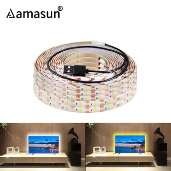 

LED Night Light String 5V under Bed Light 50CM - 5M USB LED Light Strip Waterproof SMD 2835 for PC TV Backlight Closet Lighting
