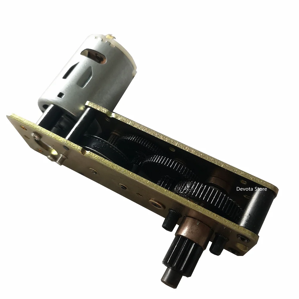 Motor Engranaje CC 12V - Para Cajeros, Máquinas Expendedoras, Abridor Ventanas