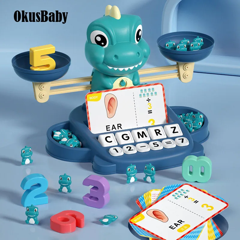 

Unicorn Balance Scale Children's Toy Mathematical and Logical Thinking Training Game Interactive Dinosaur Educate Digital Scale