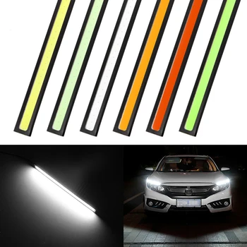 

1Pcs 17CM LED COB DRL Daytime Running Lights Waterproof External Car Styling Car Parking Fog Bar Turn Signal Lamps Accessories