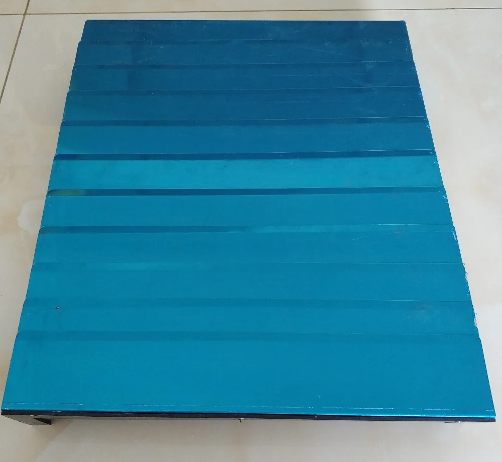 CNC machine tools armoured vertical Shield, internal: 500 mm x 40 mm; external:550mm x 65mm, Lmax: 470mm