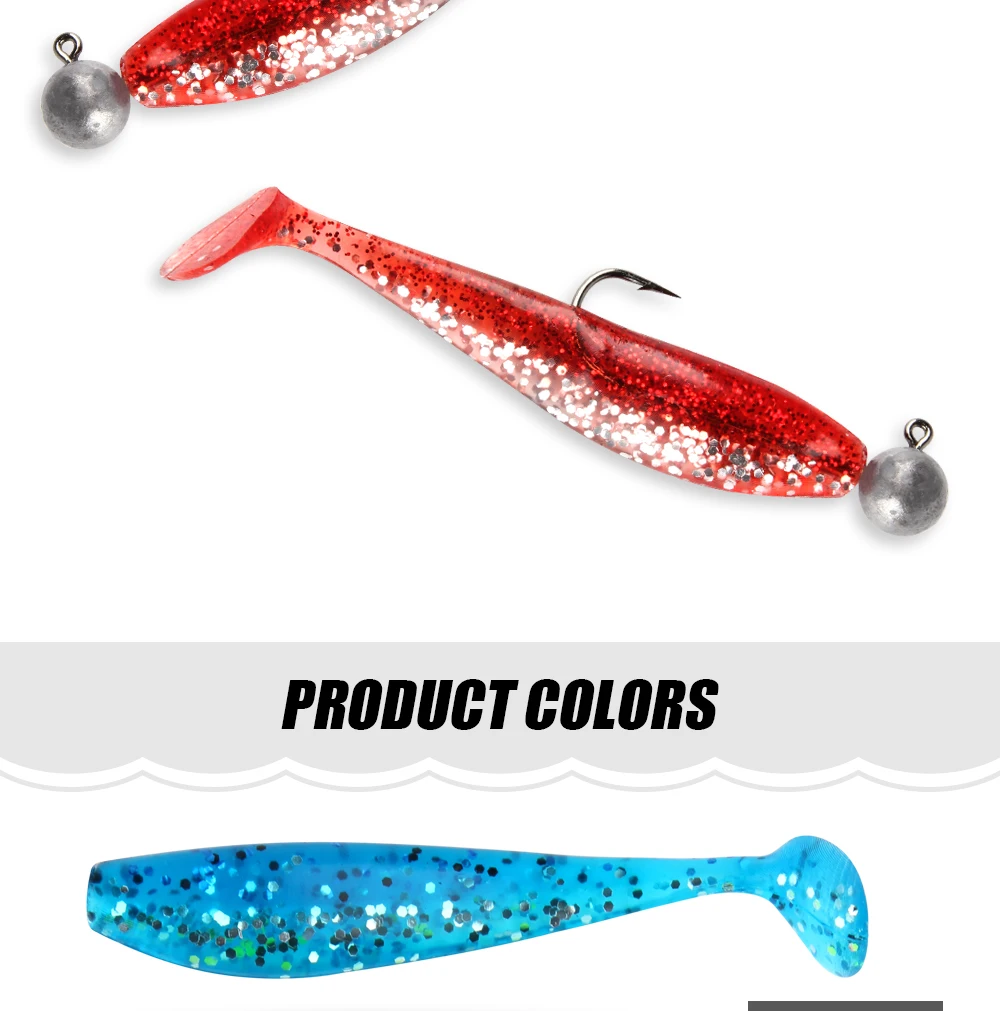 Paddle Tail Soft Plastic Lures, Soft Plastic Minnow Lure