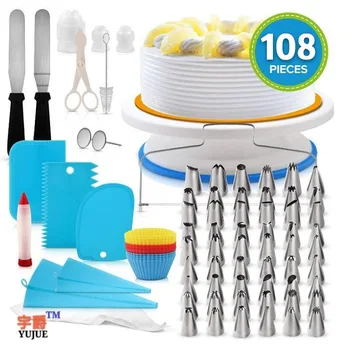 

108 sets of complete baking tools cake turntable bracket set cake mounting table DIY self made combination 48 cake mountingmouth