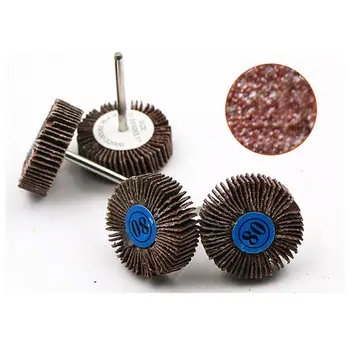 

5pcs/lot Grit Gravel Grinding Sanding Sandpaper Flap Wheel Discs For Rotary Tool Shutter Polishing Wheel For Dremel Tools