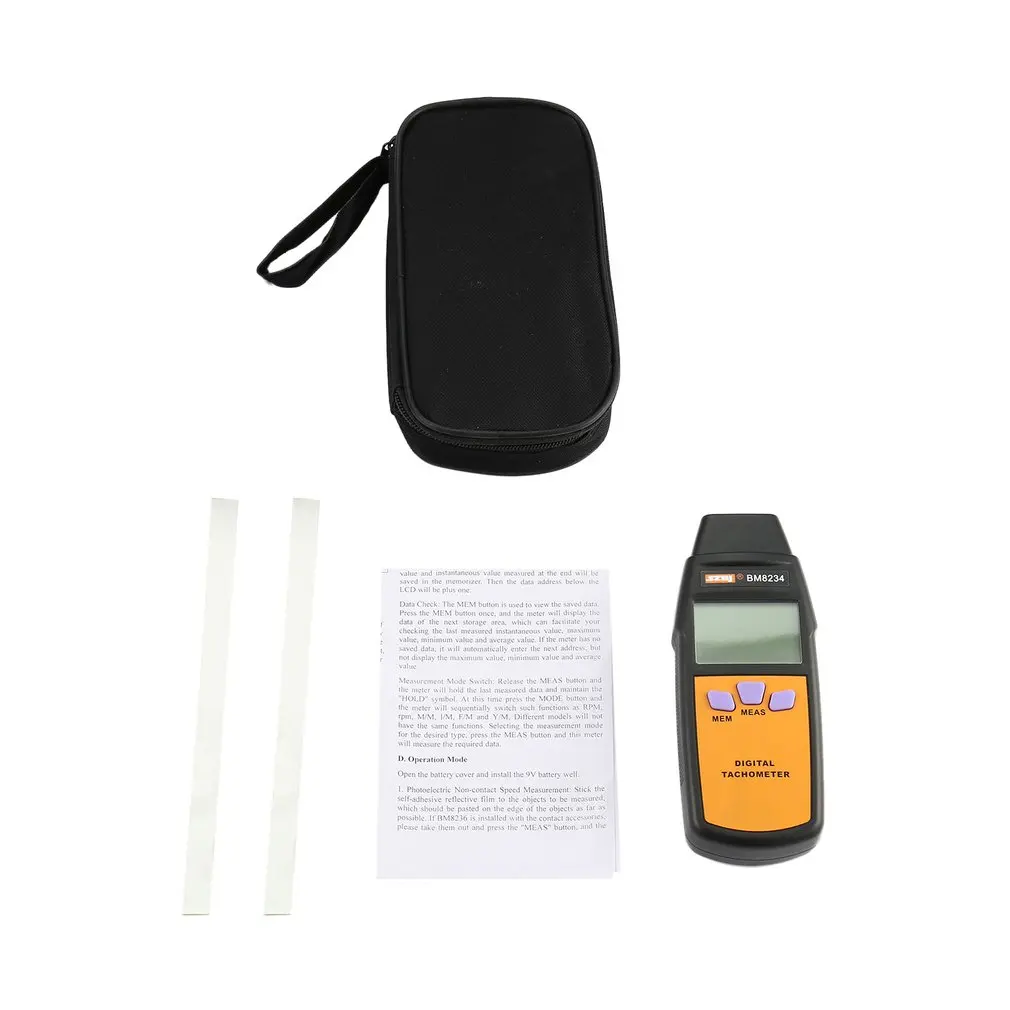 

Newest Digital Photoelectricity Tachometer SZBJ BM8234 Universal Car Marine Handheld Tacho No Contact Tach Hour Meter 99996RPM