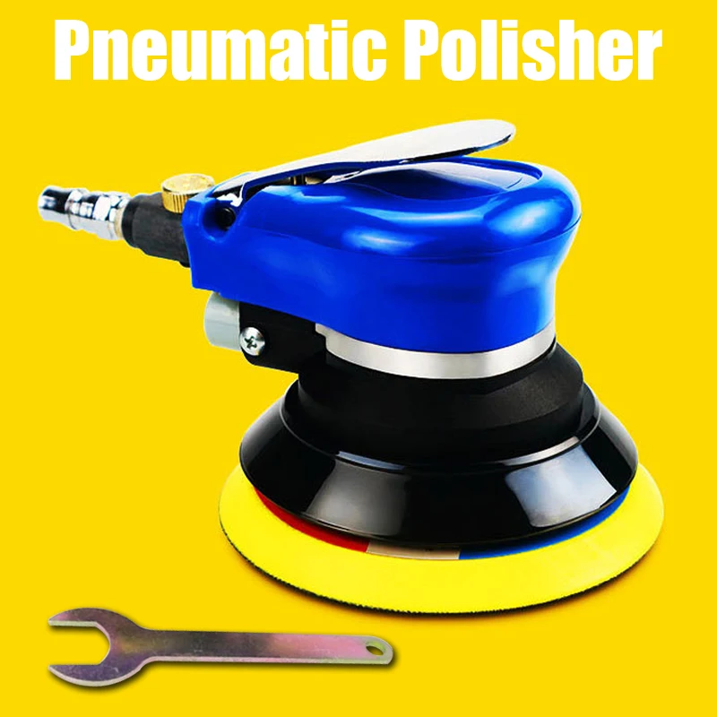 5/6 Pollici Non-Vuoto Superficie Opaca Circolare Pneumatico Carta Vetrata Casuale Orbital Air Sander Lucido Macchina Per La Frantumazione Di Utensili 