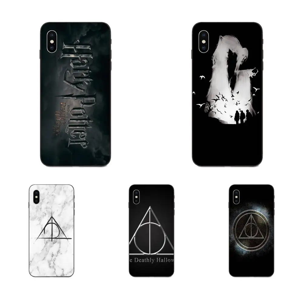 Soft Phone Case For Galaxy A10S A20S A2 Core A30S A40S A50S A70S A90 5G M10 M30S M40 Note 10 Plus Deathly Hallows White | Мобильные