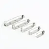 10-50pcs Brooch Base Metal Pins 15/20/25/30/35mm Pins Back Silver Color Locking Clasp Pin Holder Jewelry Accessories ► Photo 1/6