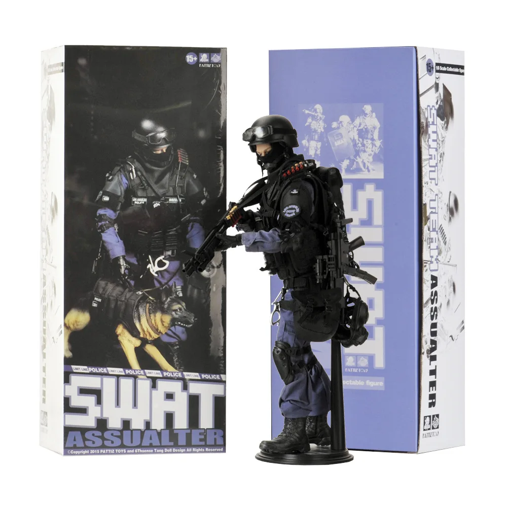 PATTIZ High-end моделирование 1/6 масштаб военный Solider SWAT attack hand набор солдат модель фигурки сборные игрушки для детей