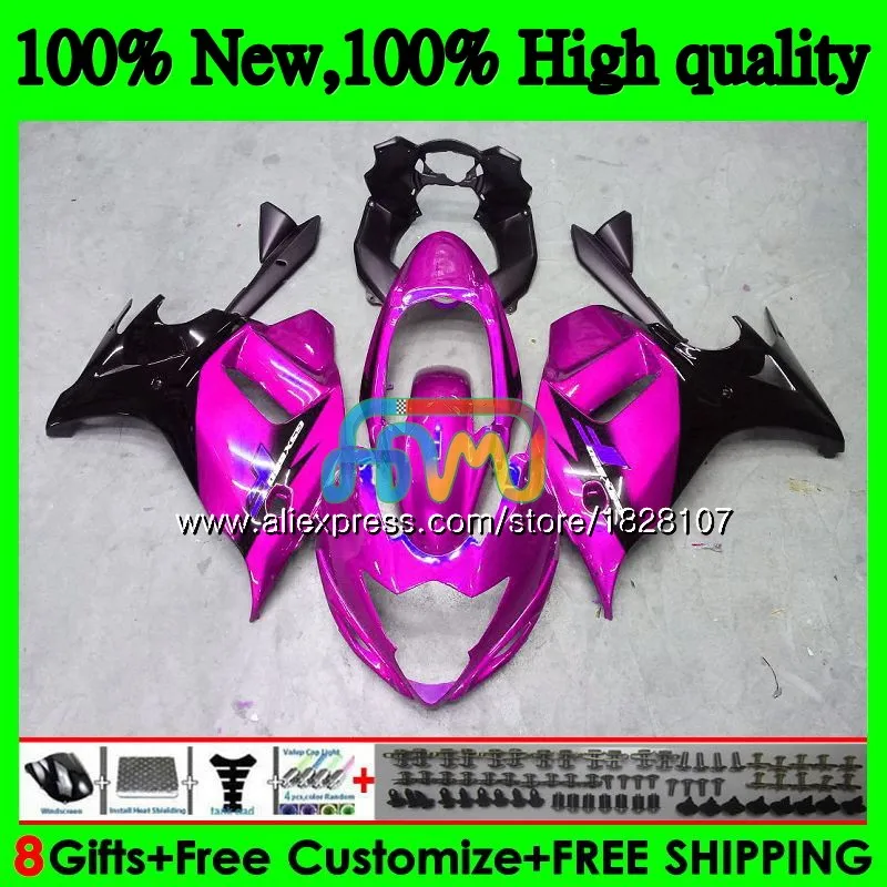 650 комплект для SUZUKI GSXF 650 GSX650F 08 09, 10, 11, 12, 13, 14, 45BS. 103 GSXF650 2008 2009 Розовый Черный 2010 2011 2012 2013 обтекатель