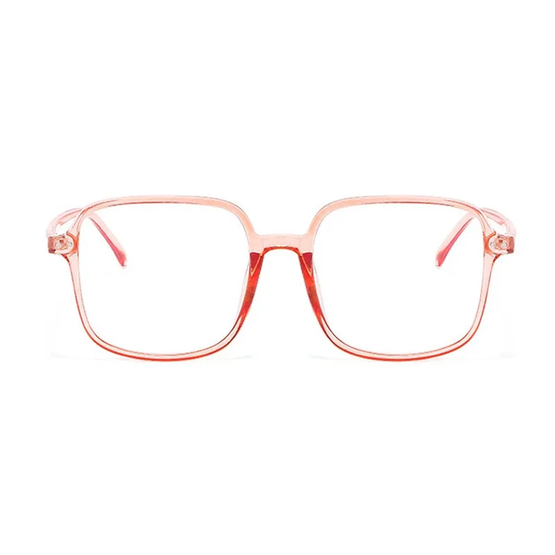 Женские очки, анти-синий светильник, плоские зеркальные очки, корейский стиль, квадратная оправа, очки, модные дикие простые очки - Цвет оправы: D