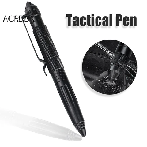 Pocket Self Defense Pen Portable Multifunctional Emergency Glass Breaker Pen for Home Outdoor Travel FC