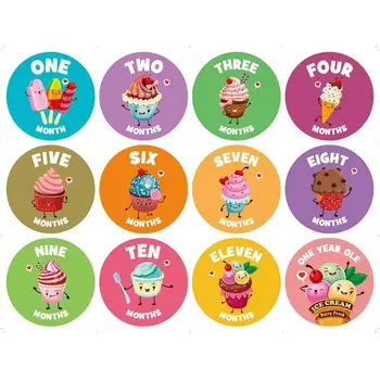 

Milestone Photo Sharing Baby Belly Stickers 1-12 Months for Photo Keepsakes F3ME