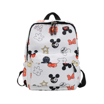 

2-7 Yrs Baby Backpack Plush School Bag Boys Girls Mickey Minnie Bags School Children Kindergarten Fashion Travel Portable Bags