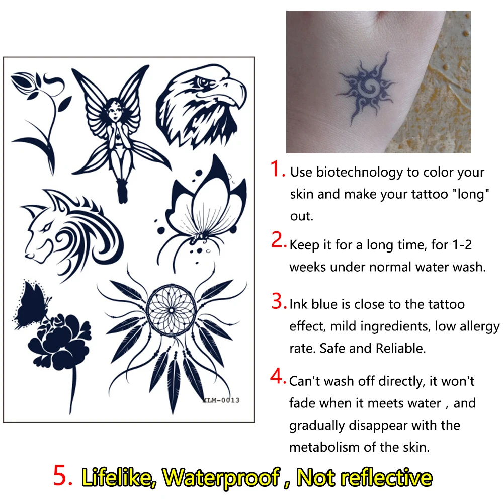 栀子蓝秀纹身贴优势