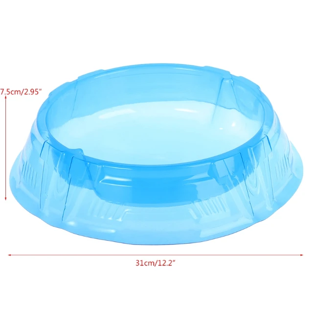 New Spinning Tops Stadium Battle Attack Top Plate Transparent Blue Combat Arena For Beylad 3