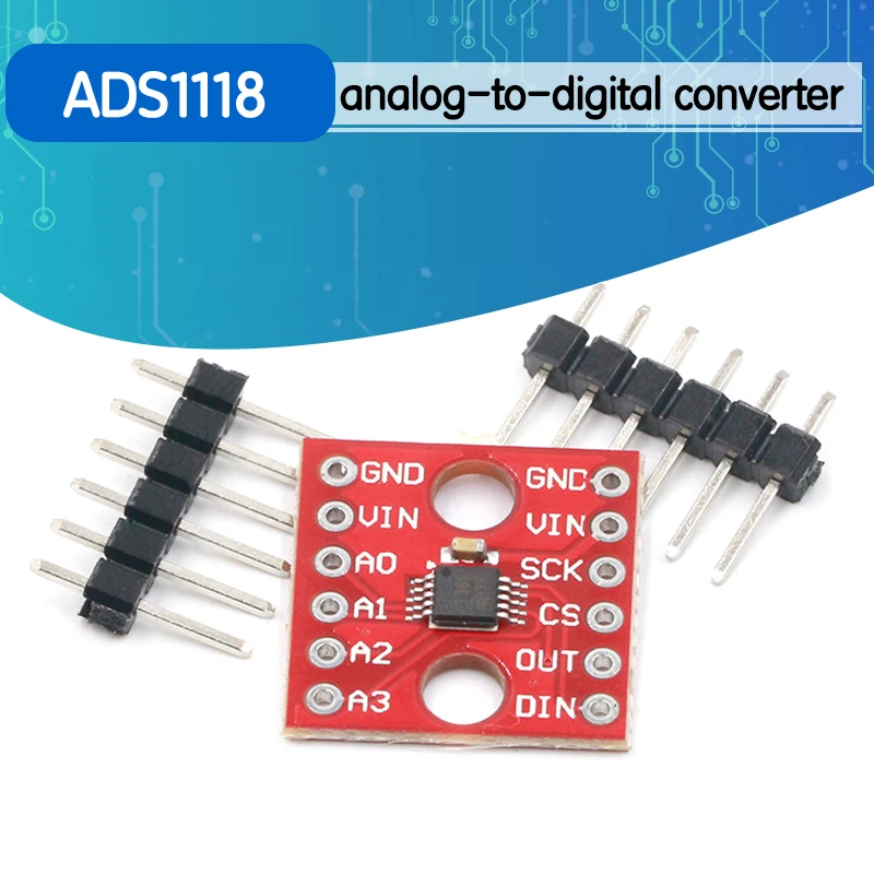 Плата для разработки коммуникационного модуля ADS1118 16 AD ADC SPI | Электроника