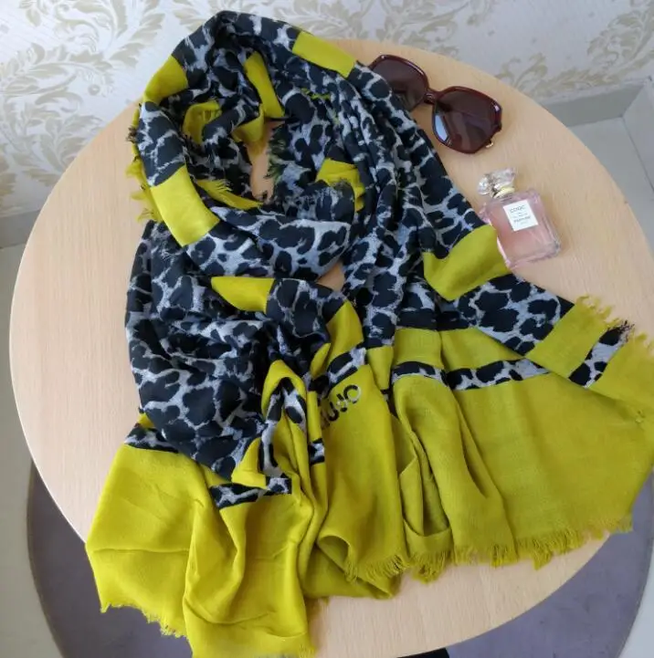 Итальянский модный Бренд liu. jo женские шарфы, летние модные шарфы высокого качества - Цвет: Армейский зеленый