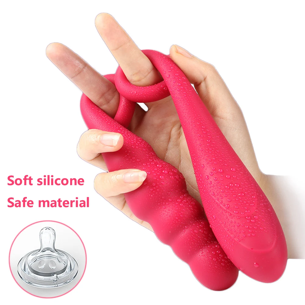 New Liquid Silicone Vibrator For Women Double Vibrator Egg 10 Speed G-spot Vagina Massager Balls Sex Toys For Couples Adult Game