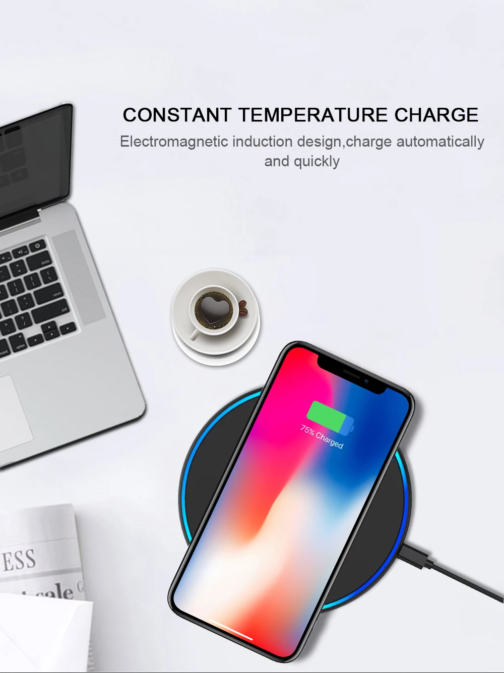 Swalle USB зарядное устройство для телефона быстрое зарядное устройство Беспроводная зарядка для смартфона быстрое зарядное устройство портативное зарядное устройство