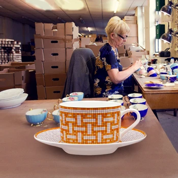 

Classic European Porcelain Espresso Cups And Saucers Personalised Coffee Cup Afternoon Tea Set Home Kitchen Plates With Gift Box