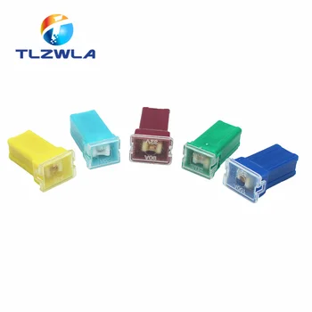 

10pcs 20A 25A 30A 40A 50A 60A Insurance Auto Square Fuse Tube for Car Air Conditioning Insurance Fan
