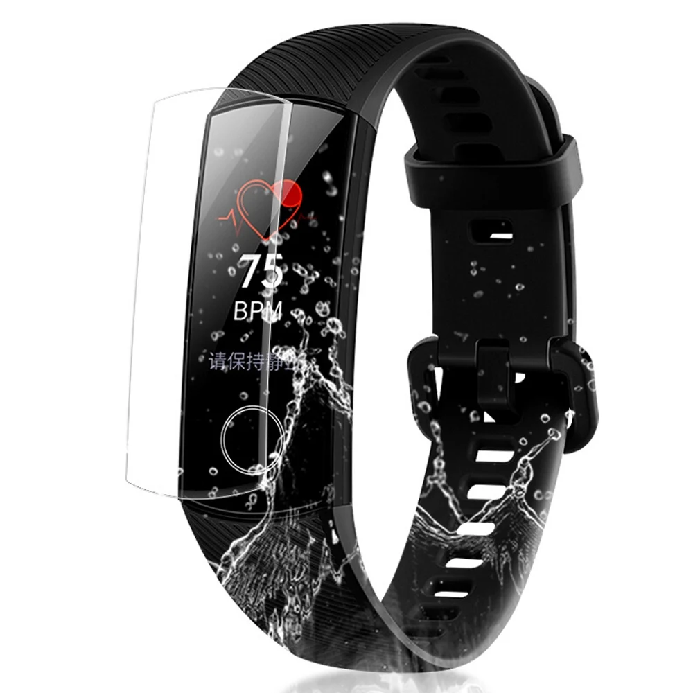 Clear Hydrogel Protective Film Screen Protectors Full Cover For Huawei Honor Band 5 4 sports Smart Watch Protective Film