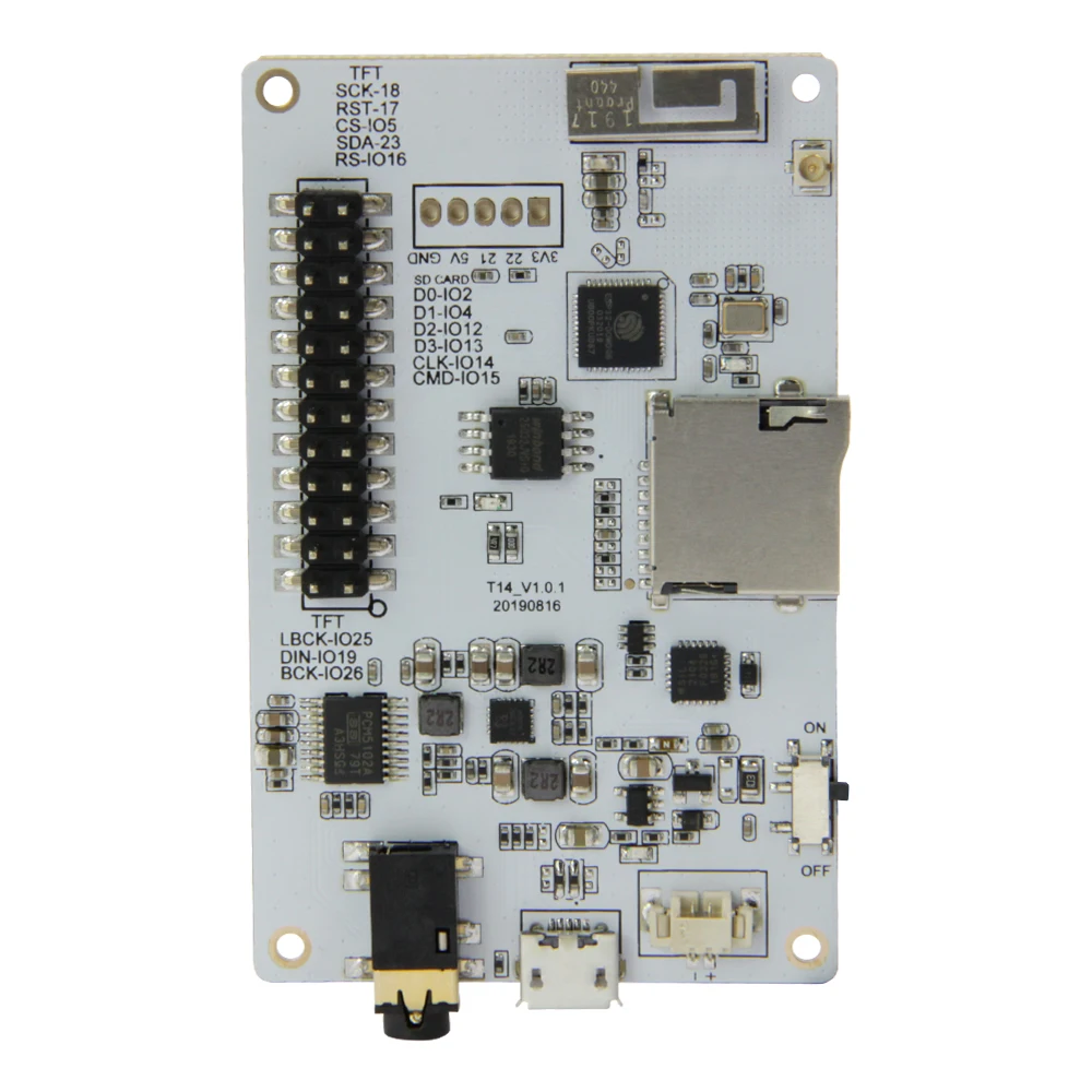 LILYGO®TTGO Tm музыкальные альбомы 2,4 дюймов PCM5102A sd-карта ESP32 WiFi и модуль Bluetooth
