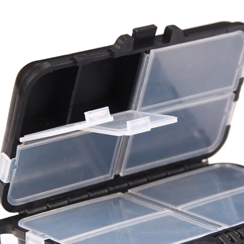 9 Compartments Fishing Lure Boxes Bait Storage Case Fishing Tackle Storage  Trays Hooks Organizer Waterproof Fishing Accessory