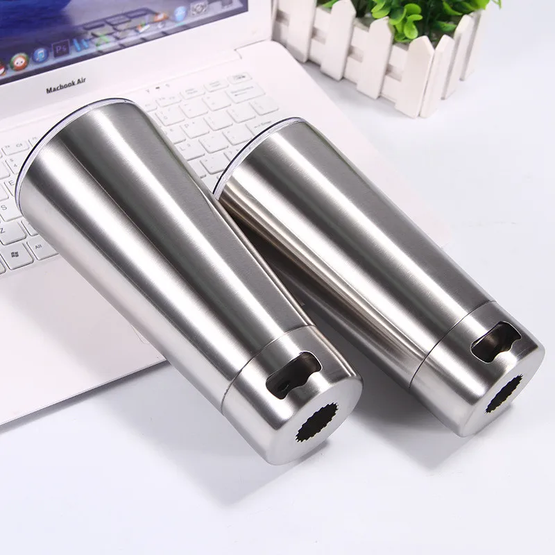 

New Products Hot Selling Creative Double Layer Insulated Vacuum Cup Stainless Steel Multi-functional Beer Steins Bottom Comes wi